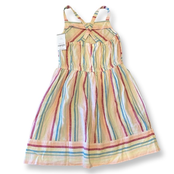 NWT Carter’s Kid Striped Linen Dress - size 8 - Picture 2 of 5